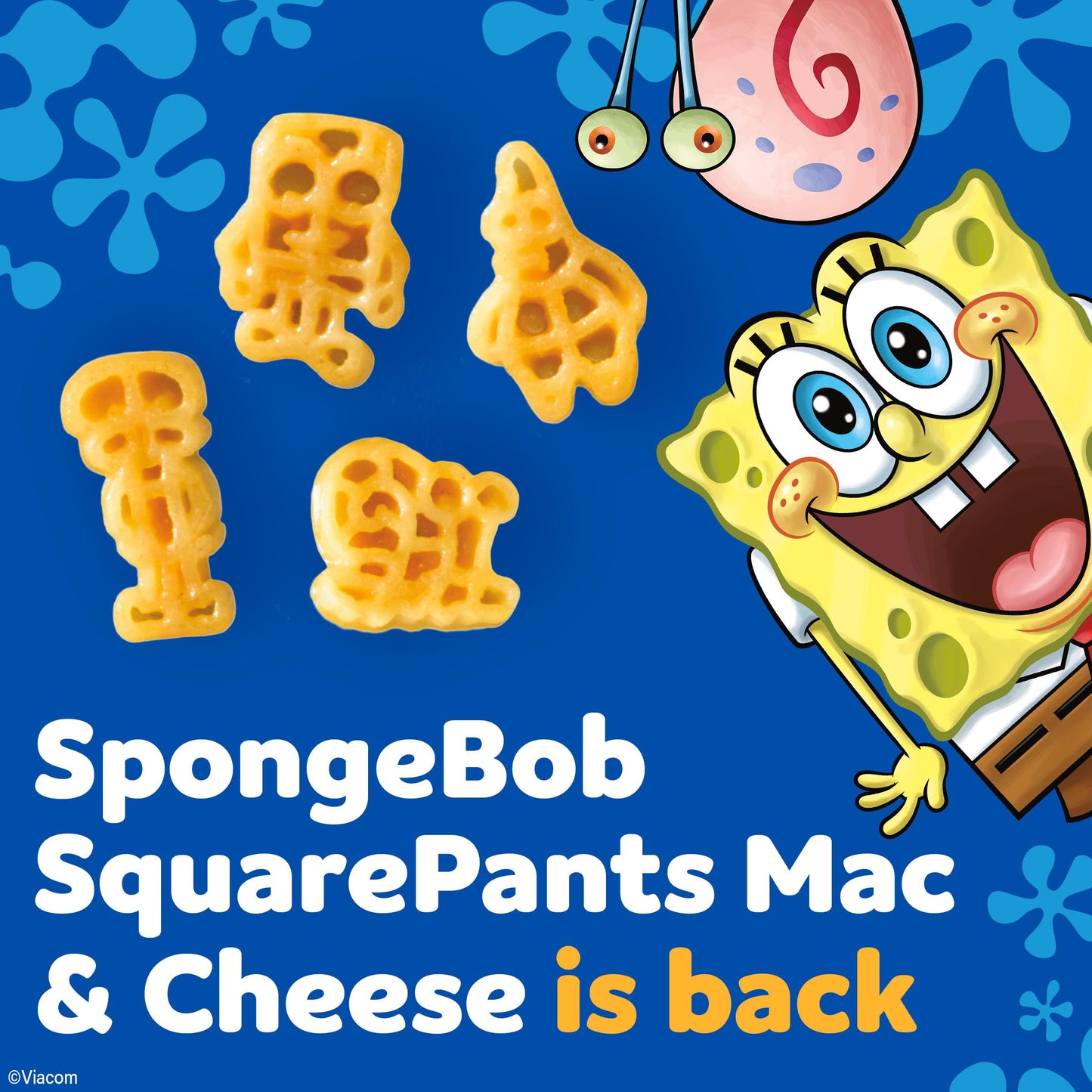 Kraft SpongeBob Squarepants Mac and Cheese, 1 Box, for Easy Dinner or Dinner Sides, Original Flavor, No Artificial Flavors, Preservatives or Dyes, 5.5 oz