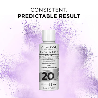 Clairol Professional Pure White 20 Volume Hair Developers for Lightening & Gray Coverage