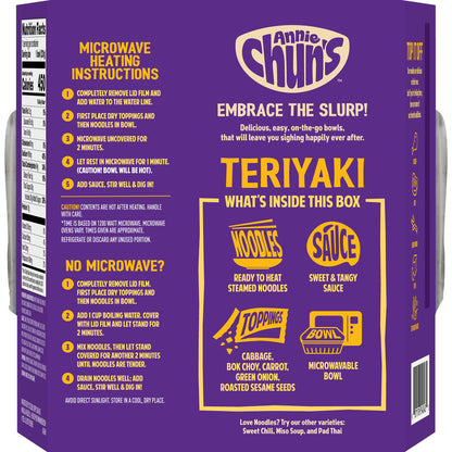 Annie Chun's Teriyaki Noodle Bowl, 8.16 oz (Pack of 1)