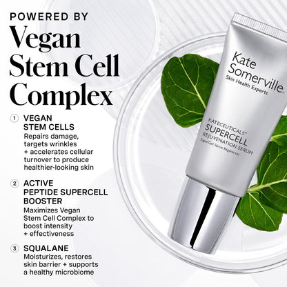 Kate Somerville KateCeuticals® SuperCell – Rejuvenation Peptide Serum to Repair Damaged Skin and Reduce Fine Lines and Wrinkles, 1 Fl Oz