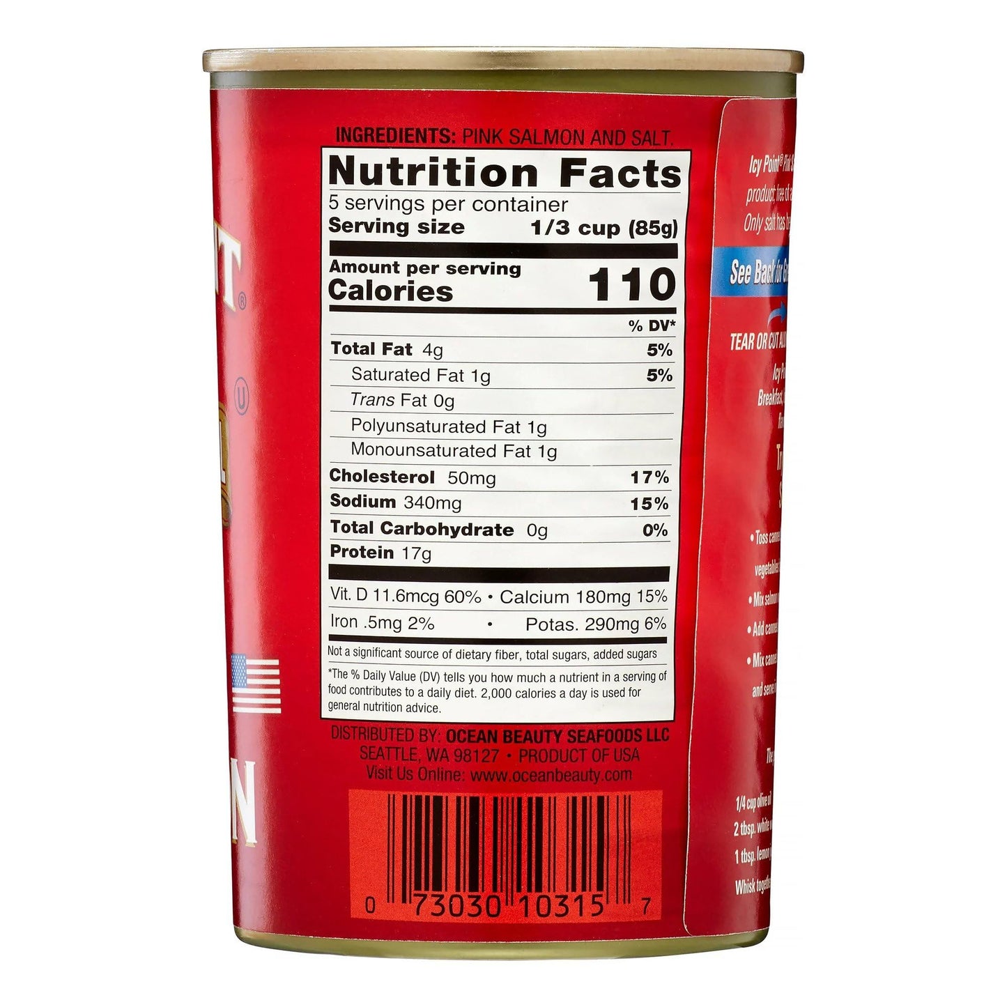 Icy Point Alaska Pink Salmon, 14.75-Ounce Cans (Pack of 8)