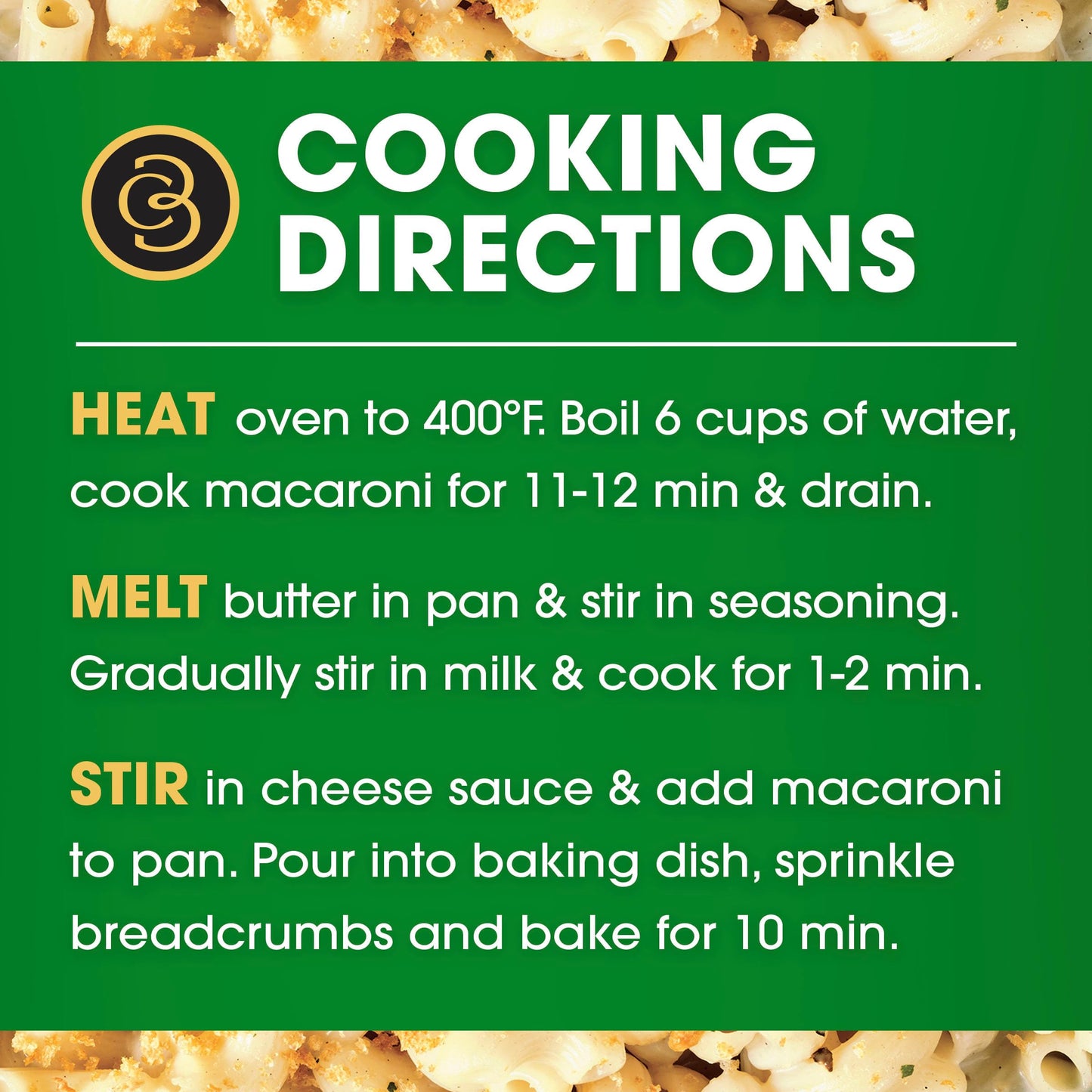 Cracker Barrel Oven Baked Mac and Cheese, 1 Pouch, for Easy Dinner or Dinner Sides, Sharp White Cheddar Flavor, No Artificial Flavors or Dyes, 12.3 oz