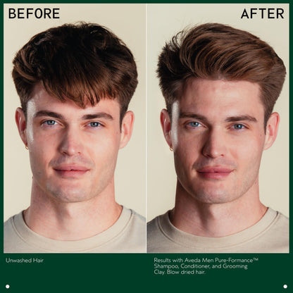 Aveda Men Pure-Formance Grooming Clay | Strong Pliable Hold | Matte Finish | Lightweight | 92% Naturally Derived*, 2.5 Ounce