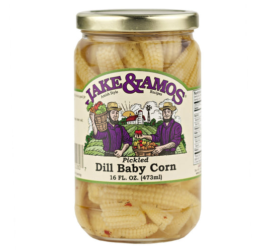 Jake & Amos Pickled Dill Baby Corn / 2 - 16 Oz. Jars