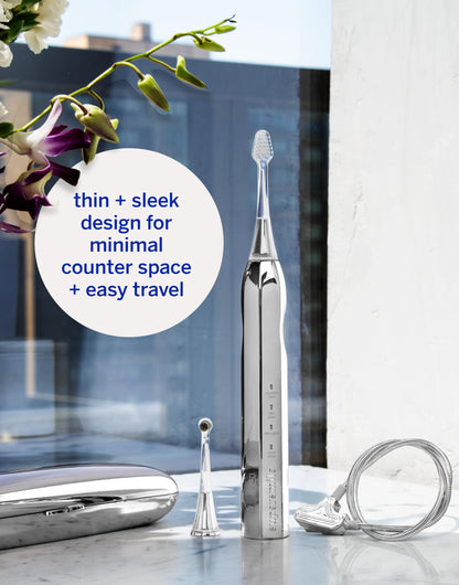 Supersmile Zina45™ Deluxe Sonic Pulse Toothbrush – Rechargeable Electric Brush with Angled Head & Travel Case – for Whiter Teeth and Healthier Gums