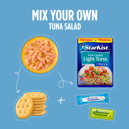 StarKist Lunch-To-Go Mix Your Own Tuna Salad, Chunk Light Tuna Pouch, 4.5 Ounce Kit, 1 Pack