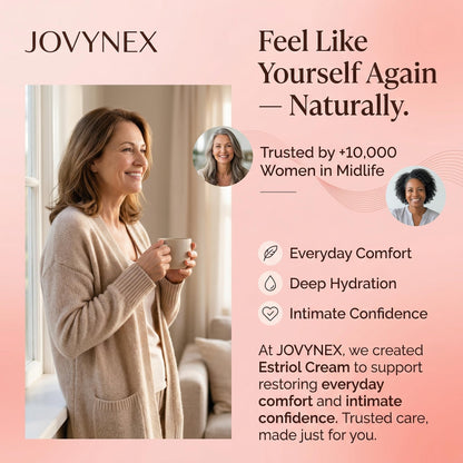 Estriol Cream for Menopausal Women: Bioidentical Natural Vaginal Care for Dryness, Gentle Fast-Absorbing Refreshing Feel, 1oz 30-Day Supply