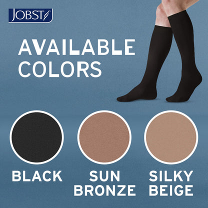 JOBST ACTIVA Opaque 15-20 mmHg Compression Socks Thigh High Closed Toe