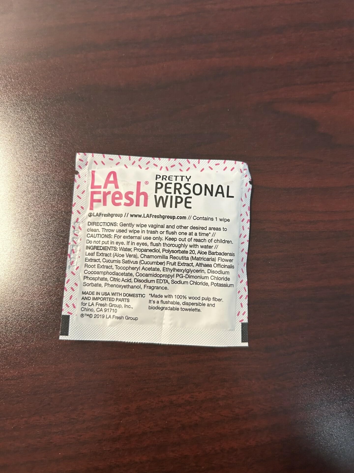 LA Fresh Feminine Wipes with Aloe Vera, Chamomile Extract, Cucumber, and Vitamin E - Pack of 50 ct Wipes for Women