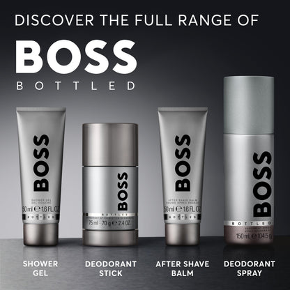 Hugo Boss Bottled Eau de Toilette – Woody Men's Cologne – With Notes of Apple, Cinnamon & Wood – Long Lasting Fragrance