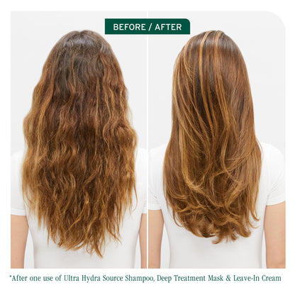 Biolage Ultra Hydra Source Leave-In Cream - Moisturizes & Controls Frizz, For Very Dry, Thick, Hair, Infused with Micro-dosed with Cupuaçu Butter & Salicylic Acid
