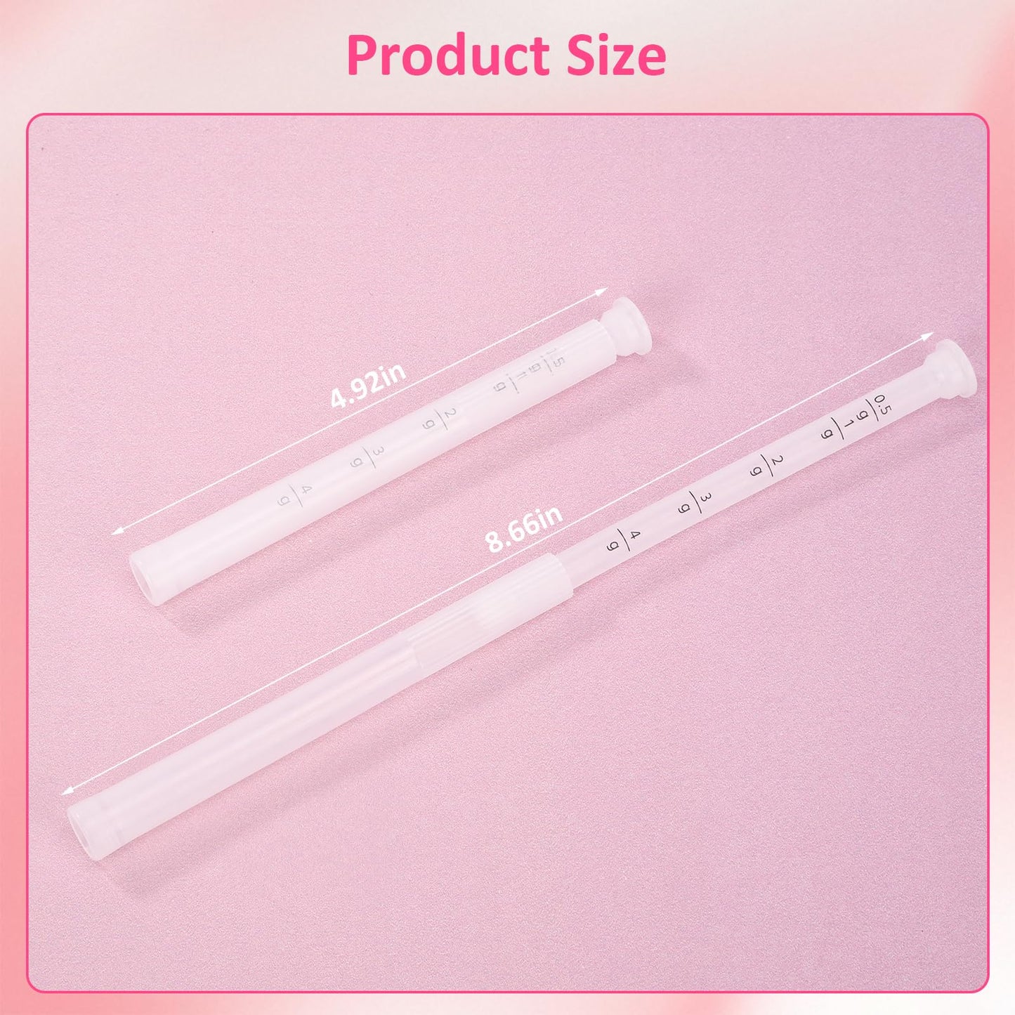 Disposable Vaginal Cream Applicators, Individually Wrapped with Threaded Tip & Dosage Scale(20 Packs)
