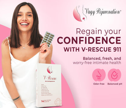 Vagy Rejuvenation V-Rescue - 500 mg Boric Acid 14 Vaginal Applications - Feminine Health