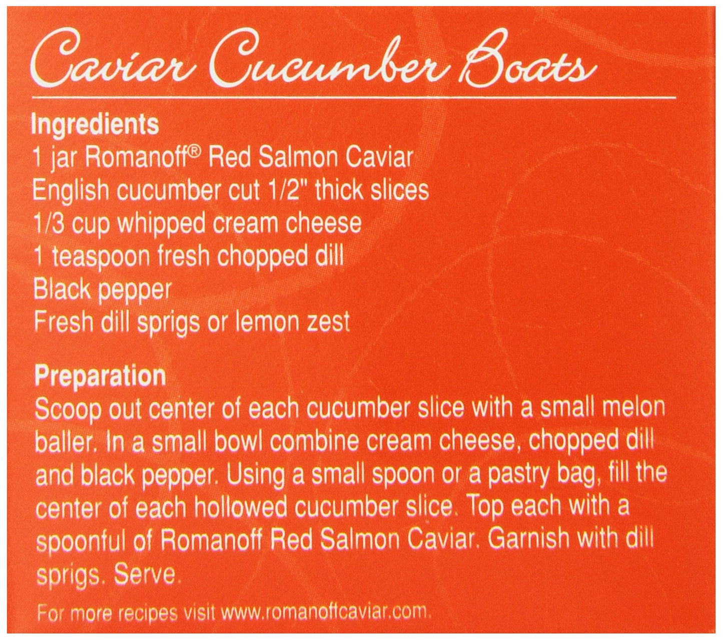 Romanoff Caviar Red Salmon, 2 Ounce Jar