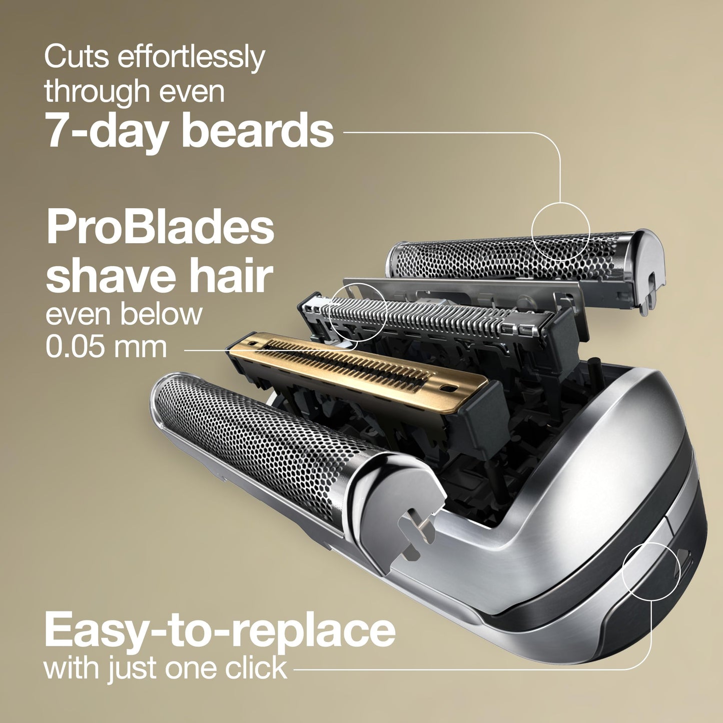 Series 9 Men's Electric Shaver Head ORIGINAL Replacement Blade, Silver 94M