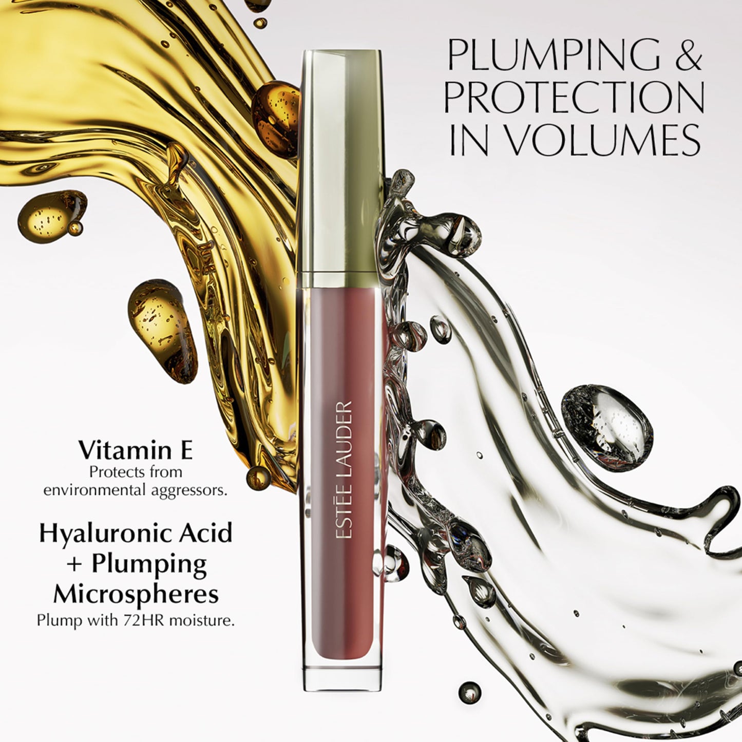Estée Lauder Glossy Pout Lip Oil | Plumping & Moisturizing with a Sheer Tint | Includes Hyaluronic Acid + Vitamin E