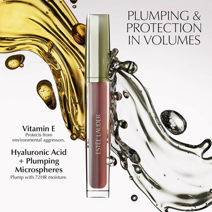 Estée Lauder Glossy Pout Lip Oil | Plumping & Moisturizing with a Sheer Tint | Includes Hyaluronic Acid + Vitamin E