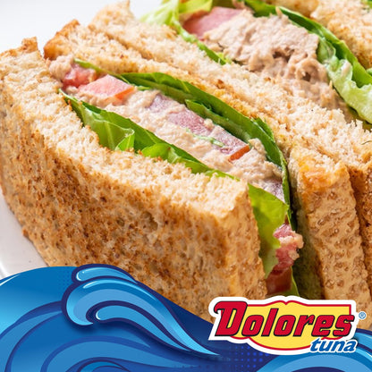 Dolores Tuna Chunk Light Yellowfin Tuna in Water, 5 oz Can (Pack of 24) – Mild Flavor, Flaky Texture, Ready-to-Eat Protein
