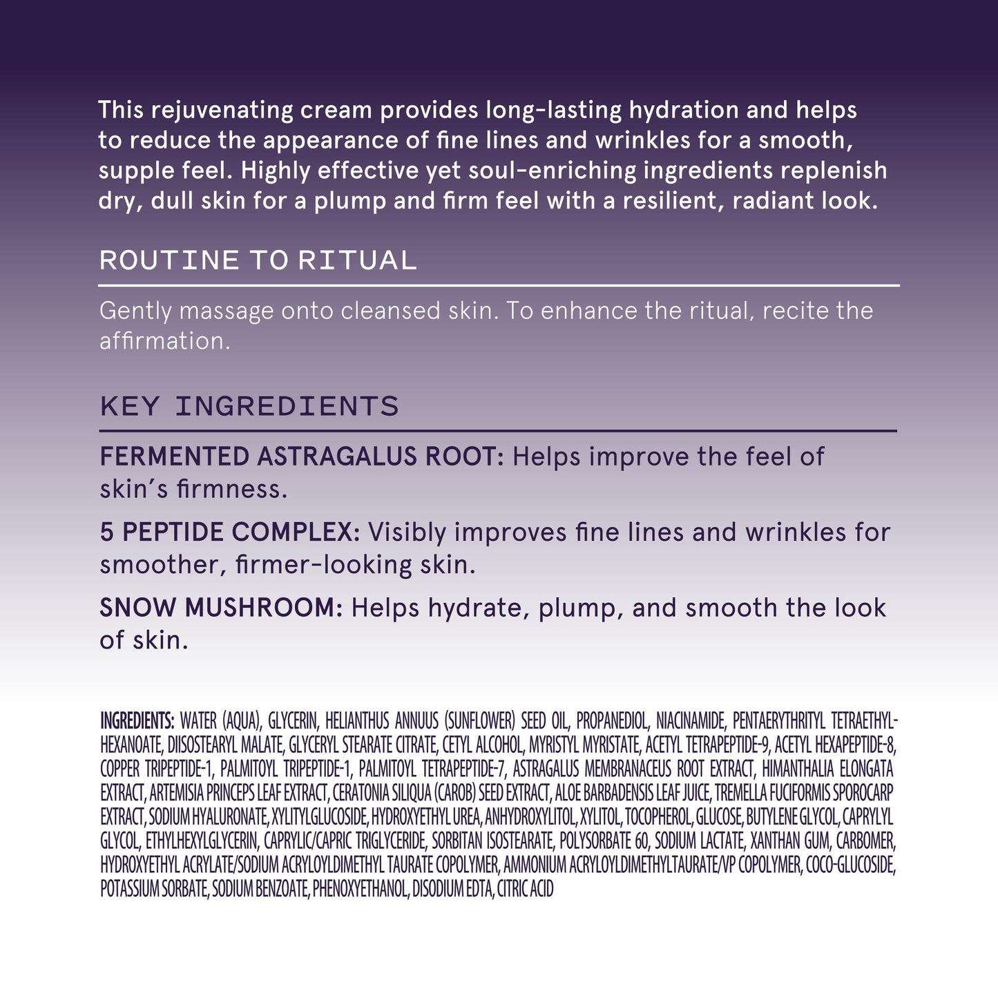 Keys Soulcare Firm Belief Smoothing Peptide Cream, Helps Reduce Fine Lines for Smooth, Plump & Ultra Hydrated Skin, Vegan, Cruelty Free, 1.7 Oz (50ml)