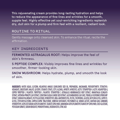 Keys Soulcare Firm Belief Smoothing Peptide Cream, Helps Reduce Fine Lines for Smooth, Plump & Ultra Hydrated Skin, Vegan, Cruelty Free, 1.7 Oz (50ml)