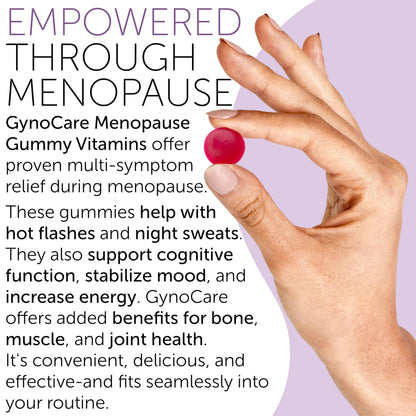 Menopause Supplements for Women | Menopause Gummy Vitamins | Relief for Hot Flashes, Night Sweats & Mood Swings | Helps Sleep Disruptions & Brain Function | 60 Vegan Gummies