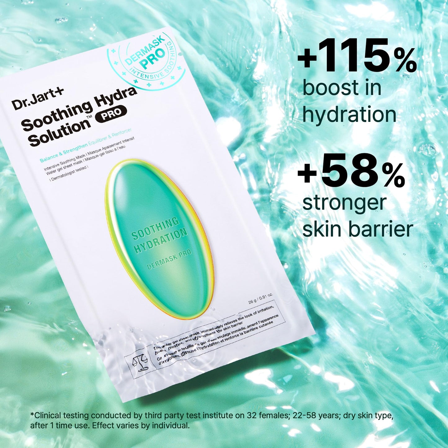 Dr.Jart+ Hydrating and Soothing Face Mask Value Set | 4 Korean Face Masks | Korean Skin Care Set