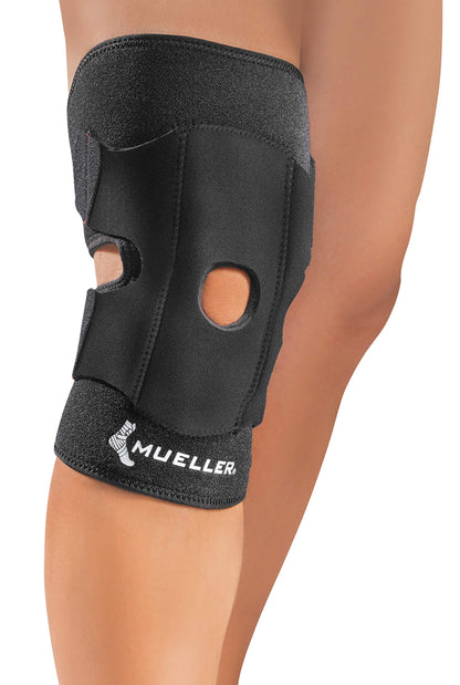 MUELLER Sports Medicine Adjustable Knee Support, Knee Pain Relief Support for Men and Women, Ideal for Arthritis, Sprains, Black