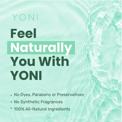 Yoni All-Natural Feminine Care Gel Wash | Powerful Plant-Based Daily Cleanser For Intimate Areas | Odor Control, Menstrual Support, Natural pH Balance | Women-Owned (Aloe Vera Blend)