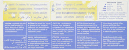 Natracare Non-Applicator 100% Organic Cotton Tampons, Regular, Totally Chlorine Free, Biodegradable and Compostable (CASE of 12 Packs, 240 Tampons Total)