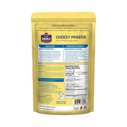 Mora Cheesy Paneer - Ready To Eat Premium Freeze Dried Instant Meal, Microwavable, Effortless Cooking, Gluten-free, Plant-based, High Protein, Emergency Food, Vegan
