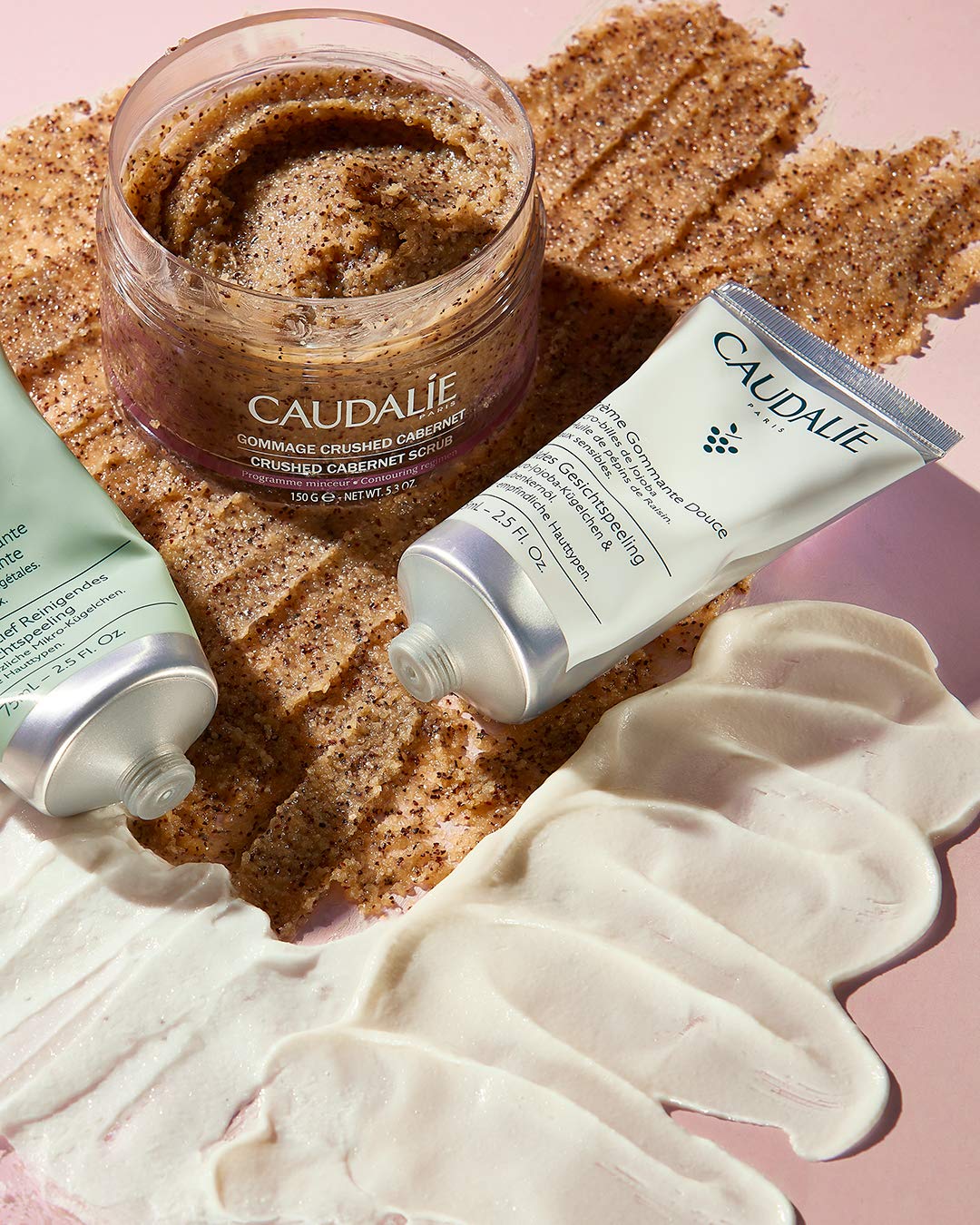 Caudalie Vinoclean Deep Cleansing Face Exfoliator, Gentle Exfoliant for All Skin Types - 75 mL