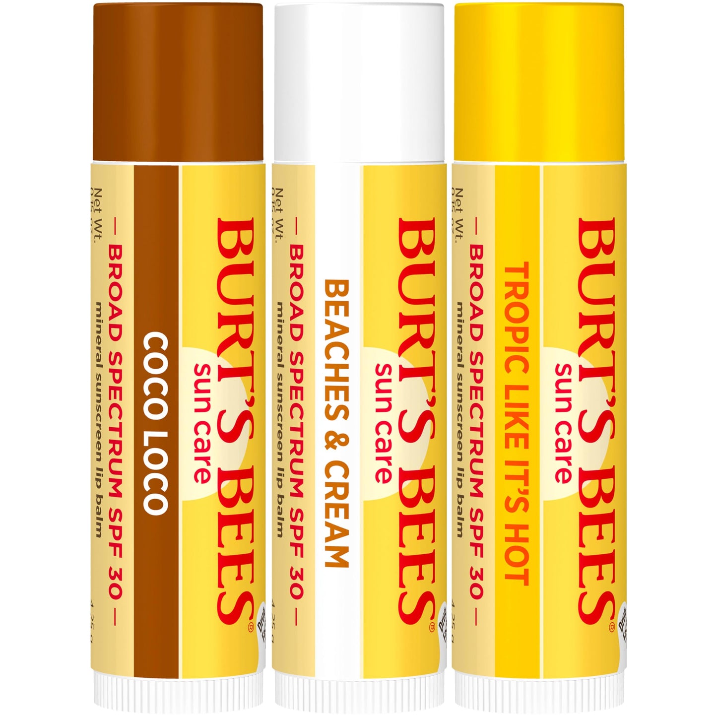 Burt's Bees Easter Basket Stuffers, Lip Balm Party Pack - Birthday Cake, Waffle Cone, Strawberry Shortcake, Cookies & Cream, All Day Moisturizer, Natural Origin Lip Treatment, 4 Tubes, 0.15 oz.