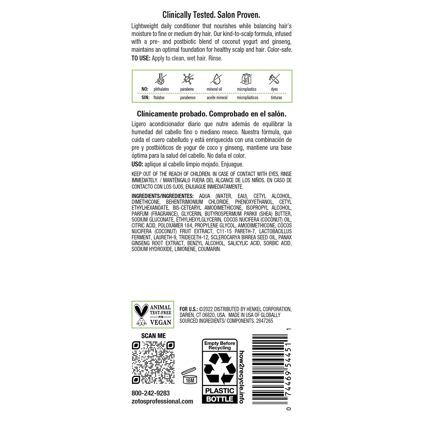 Biotera Moisturizing Conditioner | Hydrates & Moisturizes Dry, Medium, Fine Hair | Microbiome Friendly | Vegan & Animal Test Free | Paraben Free | Color-Safe