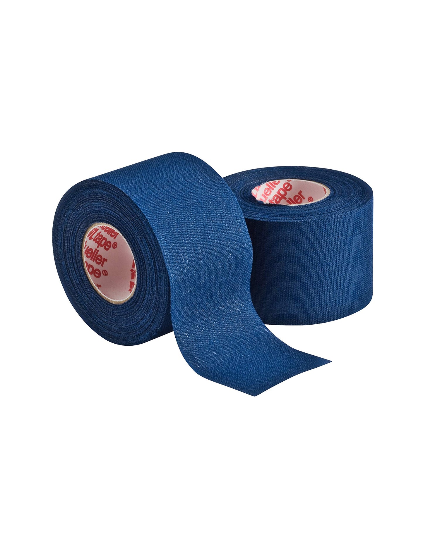 MUELLER Sports Medicine MTape Rolls, Quality Athletic Tape, Easy to Tear for Fast & Effective Taping, 1.5" x 10 Yards Per Roll, 2 Rolls, Royal Blue
