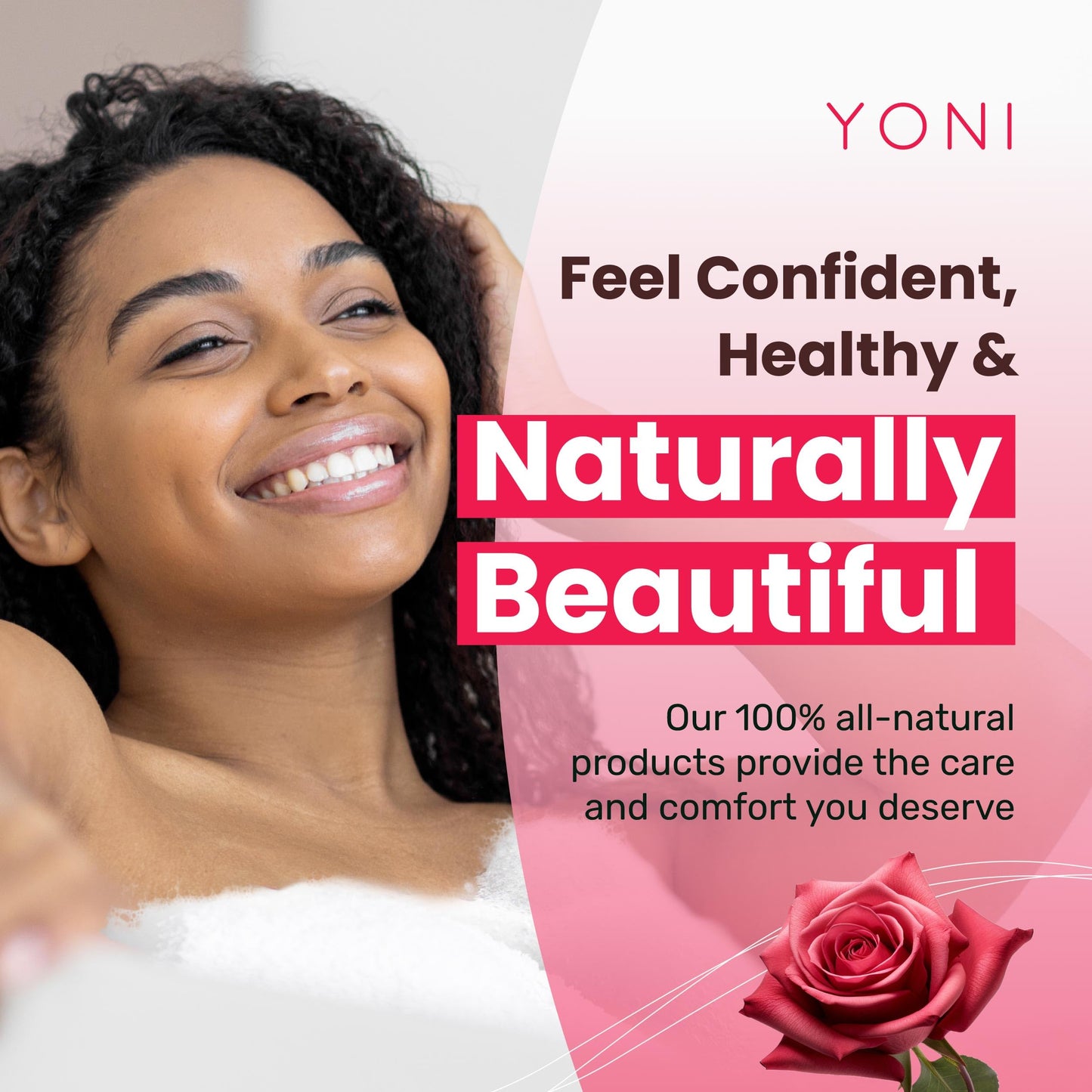 YONI Feminine Care Set | Red Rose Gel Wash + Natural Yoni Soap Bar | Organic Daily Intimate Cleanser Duo for Odor Control, pH Balance & Freshness | Handmade, Plant-Based, Women-Owned