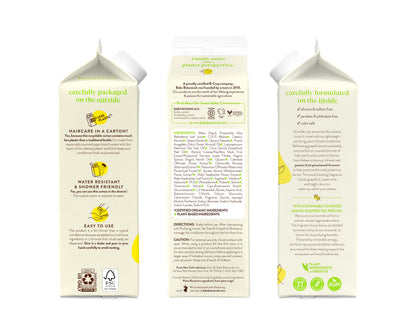 Babo Botanicals Purifying Lemon Tea Tree & Grapefruit Conditioner – For Flat, Oily Prone Hair – Add body & shine – Citrus-Mint Fragrance - Water-Resistant Carton w. 80% Less Plastic – Vegan