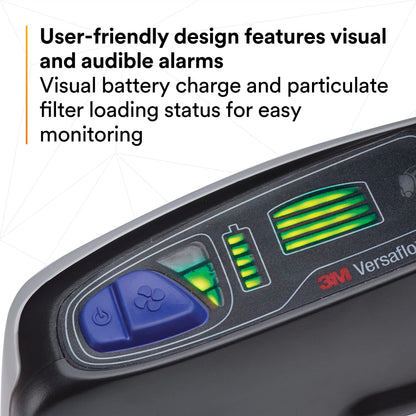3M PAPR Respirator, Versaflo Powered Air Purifying Respirator Kit, TR-600-ECK, Easy Clean and Easy to Use, All-in-One Respiratory Protection, High Capacity Battery, Food Safety, Painting