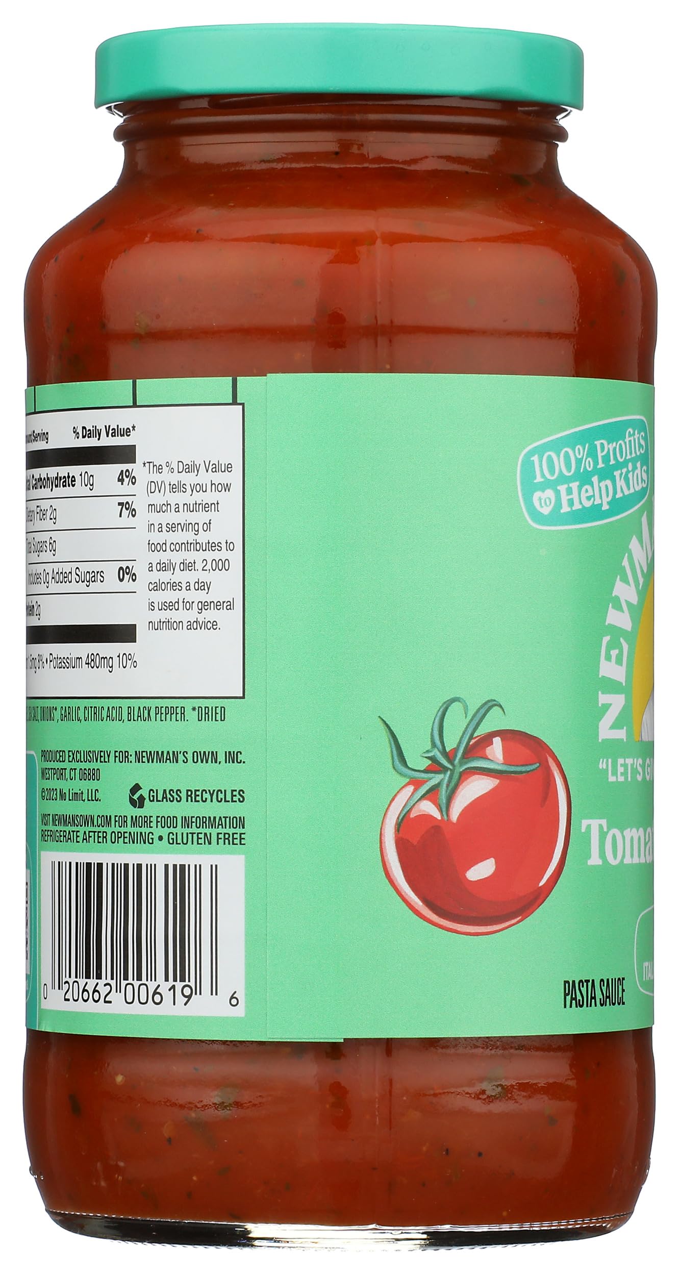 Newman's Own, Tomato & Basil Pasta Sauce, 24 oz, 1.5 Pound (Pack of 1)