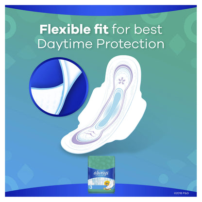 ALWAYS Ultra Thin Size 3 Extra Long Super Pads With Wings Unscented, 38 Count