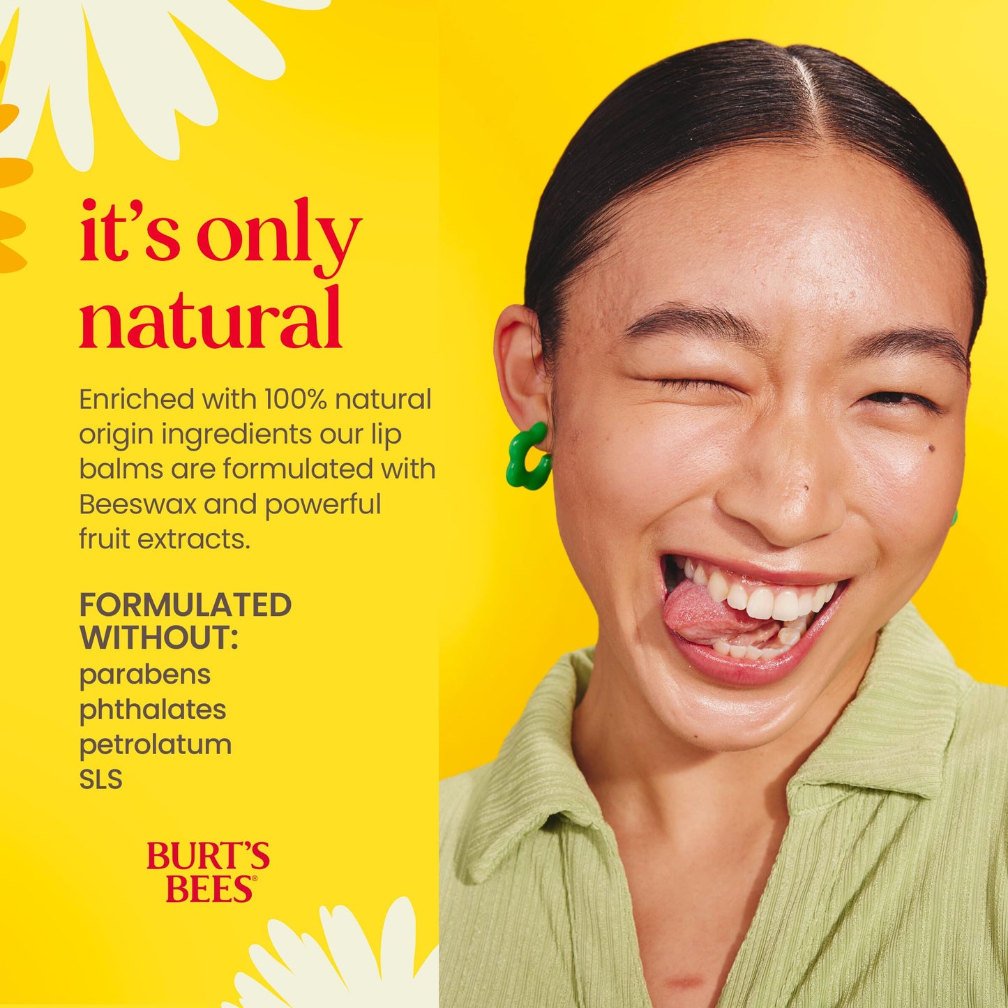 Burt's Bees Lip Balm, Lip Moisturizer With Responsibly Sourced Beeswax, with Vitamin E & Peppermint Oil, Natural Origin Moisturizing Care, 1 Tube, 0.15 oz.