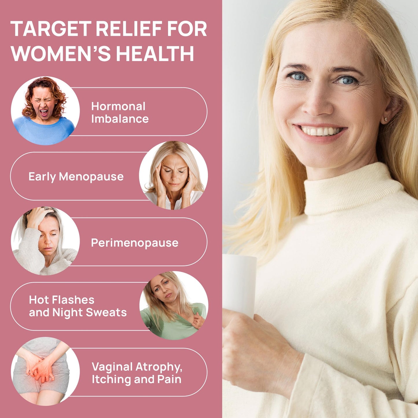 Estriol Cream for Women Menopause Relief: Natural Bioidentical Estrogen Cream, Hormone Balance, Perimenopause Support - Vaginal Health, Vulva Itch, Hot Flashes, Night Sweats, 50ml