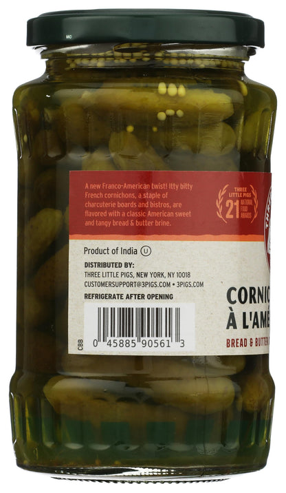3 Little Pigs, Cornichons Americana, 12.4 Ounce