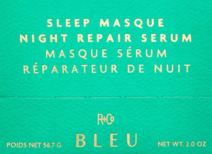 R+Co BLEU Sleep Masque Night Repair Serum | Overnight Hair Repair + Nourishes + Revitalizes | Vegan, Sustainable + Cruelty-Free | 2 Oz
