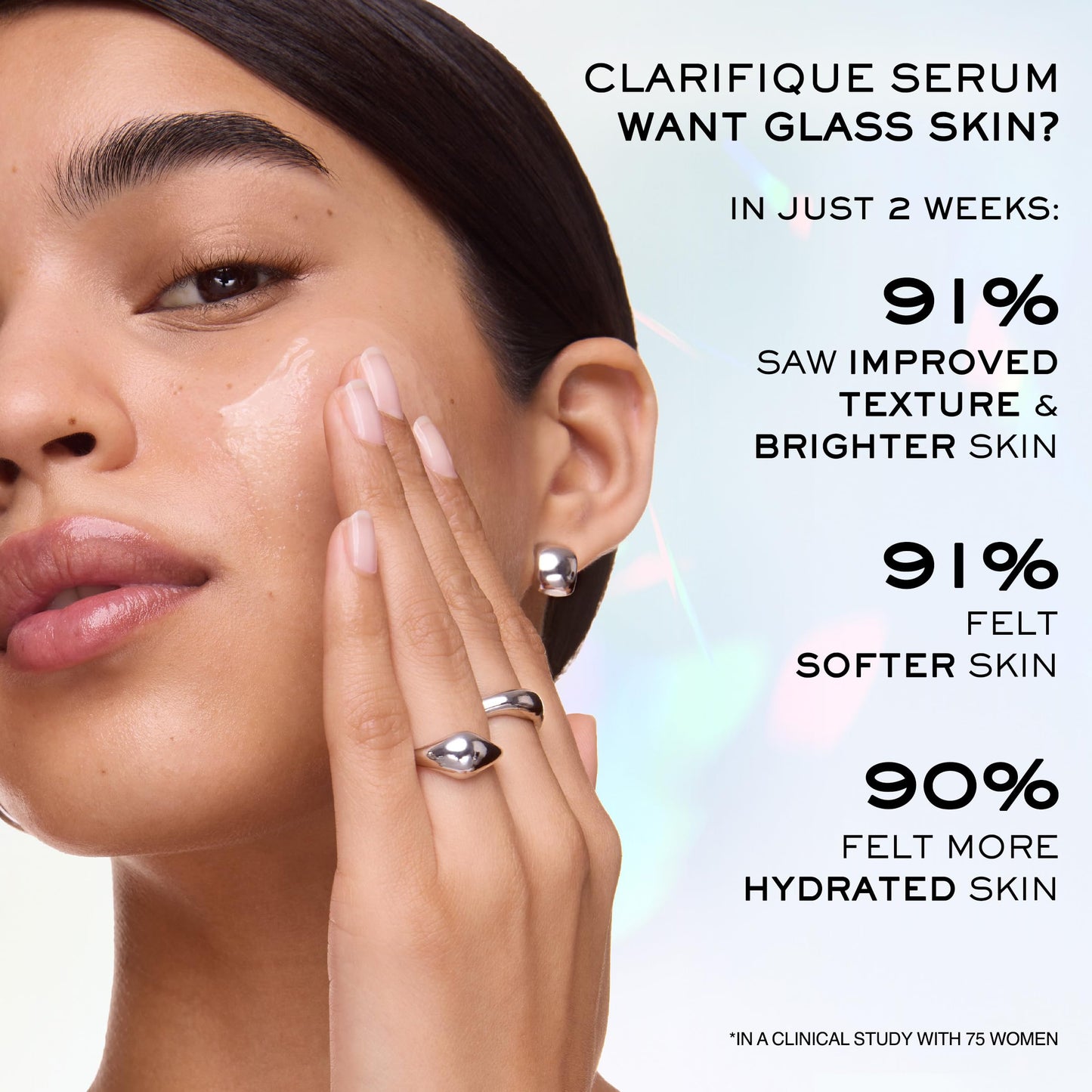 Clarifique Brightening Routine Discovery Set - Mini Clarifique Double Treatment Essence 1.7 Fl Oz, Full-Size Clarifique Pro-Solution Serum 1.0 Fl Oz, Mini UV Expert Defense SPF 50+ 0.33 Fl Oz