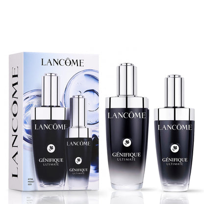 Lancôme Génifique Ultimate Recovery Serum Limited-Edition Gift Set – 2 Full-Size: 1.7 fl. oz. & 1.0 fl. oz. – Beta-Glucan-Infused, Moisture Barrier Repair & Surface Renewal – Anti-aging Serum