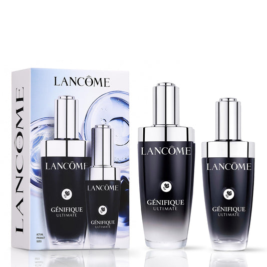 Lancôme Génifique Ultimate Recovery Serum Limited-Edition Gift Set – 2 Full-Size: 1.7 fl. oz. & 1.0 fl. oz. – Beta-Glucan-Infused, Moisture Barrier Repair & Surface Renewal – Anti-aging Serum