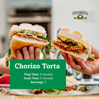 La Preferida Chorizo Refried Beans Heat & Serve for an Instant Side Dish or Add to Enchiladas, Tostadas & More,16 oz. (Pack of 12)