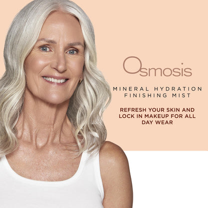 Osmosis Mineral Hydration Finishing Facial Mist to Revive Skin Radiance, Makeup Setting Spray, 3.4 Fl Oz