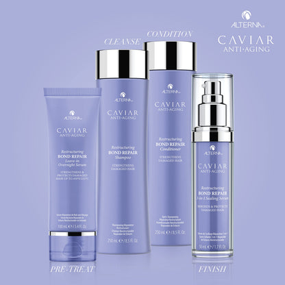 Alterna CAVIAR Anti-Aging Restructuring Bond Repair Conditioner | For Brittle, Damaged and Split Ends | Repairs, Strengthens & Protects Damaged Hair | Sulfate Free