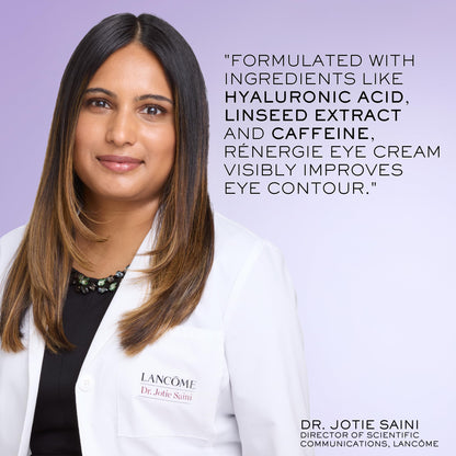 Lancôme Rénergie Lift Multi-Action Eye Cream with Hyaluronic Acid, Caffeine & Linseed Extract - Hydrating, Dark Circle Reducer, De-Puffing Eye Bag Treatment -0.5 Fl. Oz